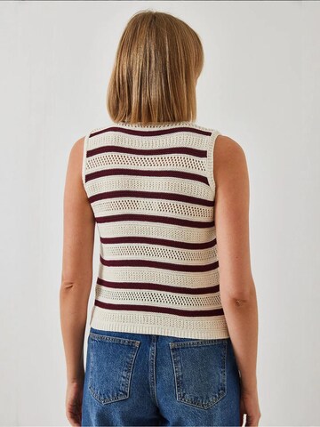 Gilet in maglia di Bianco Lucci in beige