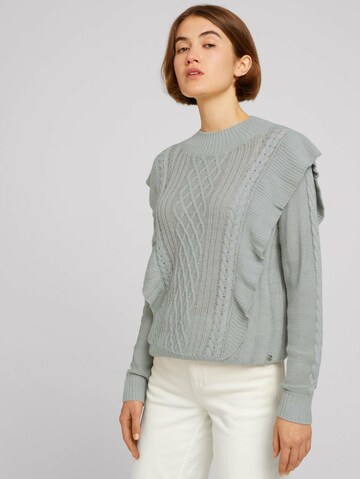 TOM TAILOR DENIM Pullover in Grau