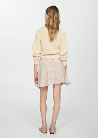 MANGO Kjol 'Montal' i beige