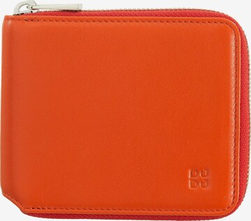 DuDu Wallet in Orange: front