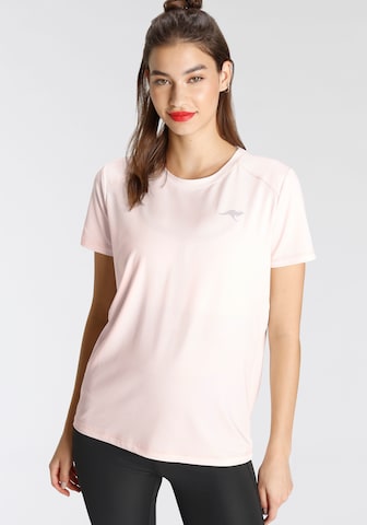 KangaROOS Performance Shirt in Pink: front
