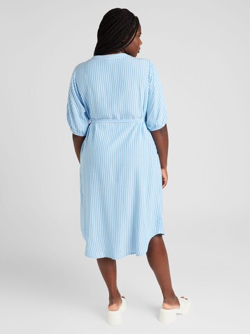 ONLY Carmakoma - Vestido camisero 'CARPENNA' en azul