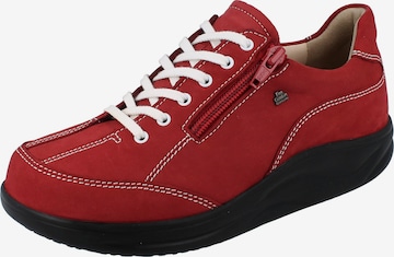 Finn Comfort Athletic Lace-Up Shoes in Red: front
