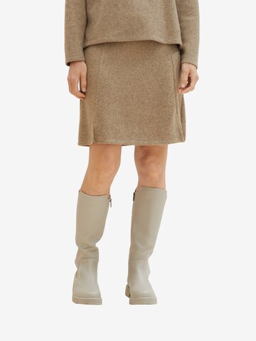 TOM TAILOR Skirt in Beige: front