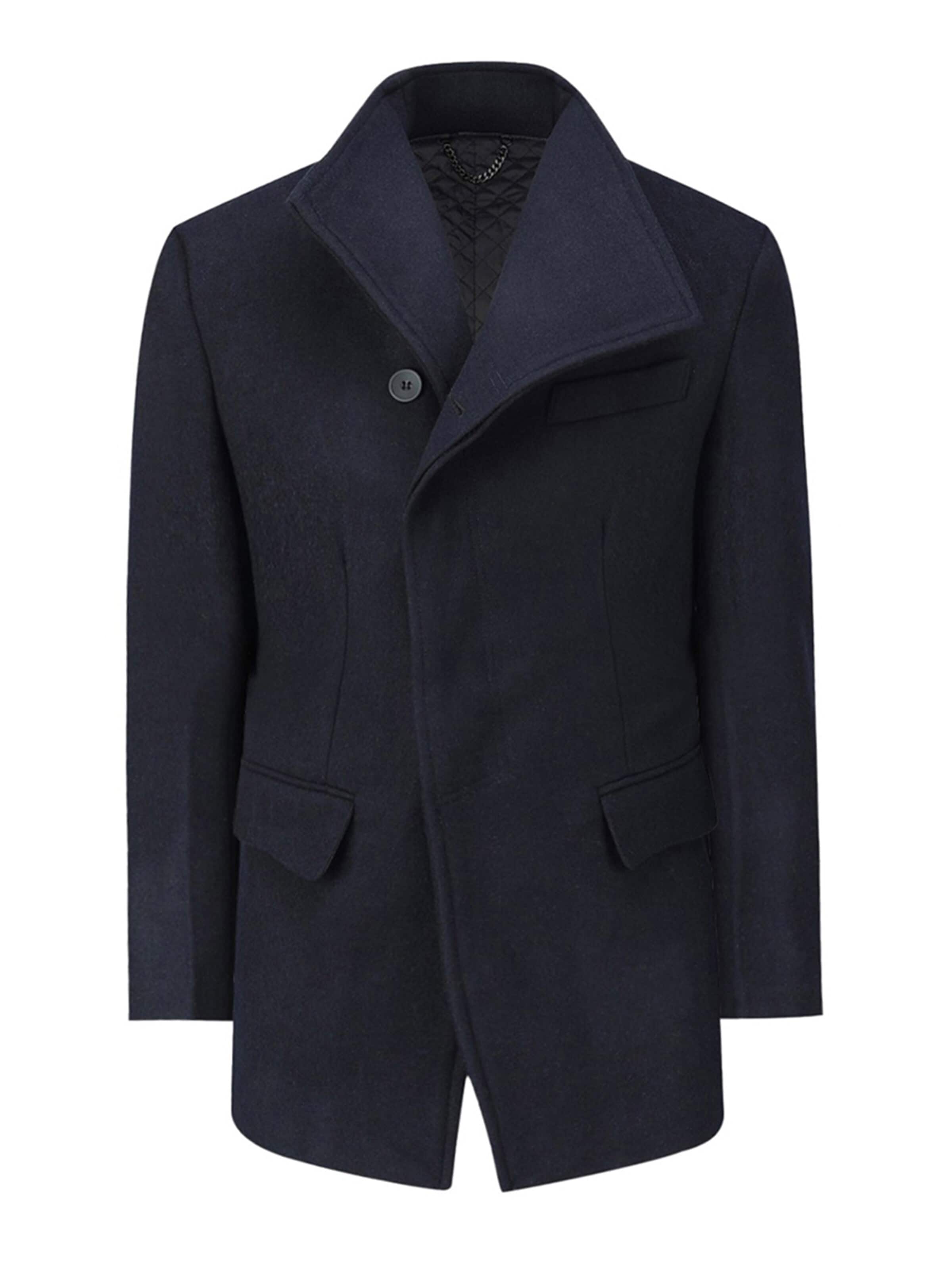 YOUTHUP Winter Coat in Blue: front