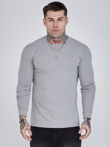 T-Shirt 'Marl ' SikSilk en gris : devant