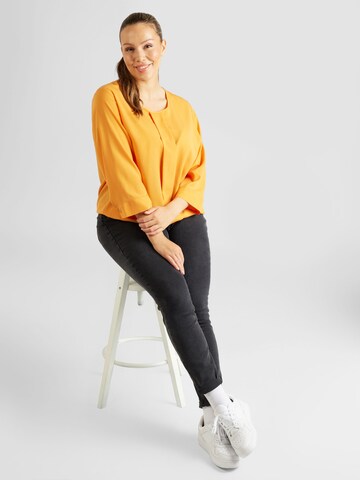 Persona by Marina Rinaldi - Blusa 'BADIA' em laranja