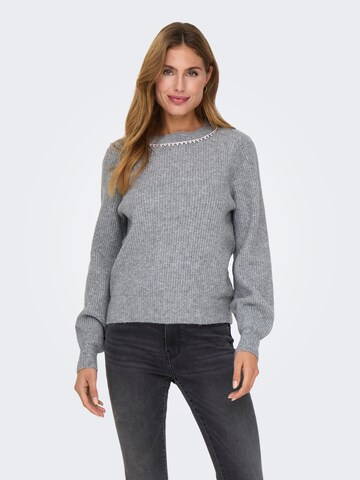 ONLY Sweater 'ONLGAIDA' in Grey: front