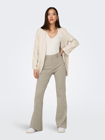 ONLY - Acampanado Pantalón de pinzas 'PEACH' en beige