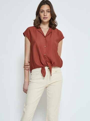 Camicia da donna 'Naline' di Peppercorn in marrone: frontale
