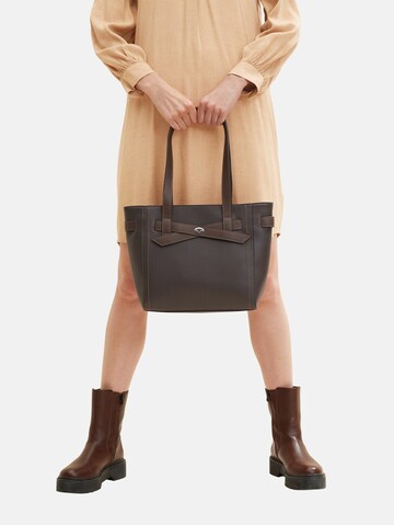 TOM TAILOR Shopper in Brown: front