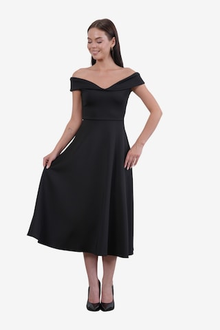 WOMAN VISION Kleid in Schwarz: Vorderseite