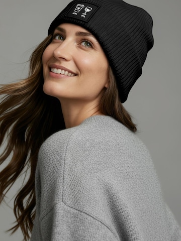Neverless Beanie 'AM PM' in Black
