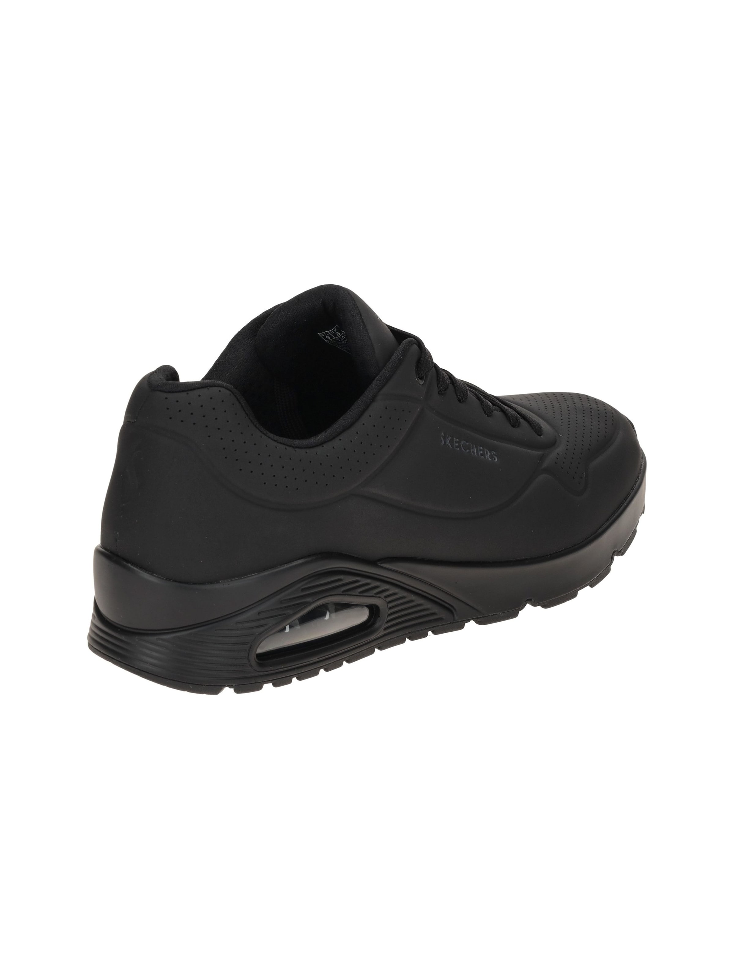 SKECHERS Schnürschuh 'Skechers Uno Schuhe schwarz uni Herren Sneakers 52458'‌‌‌‌‌‌‌‌‌ in Schwarz