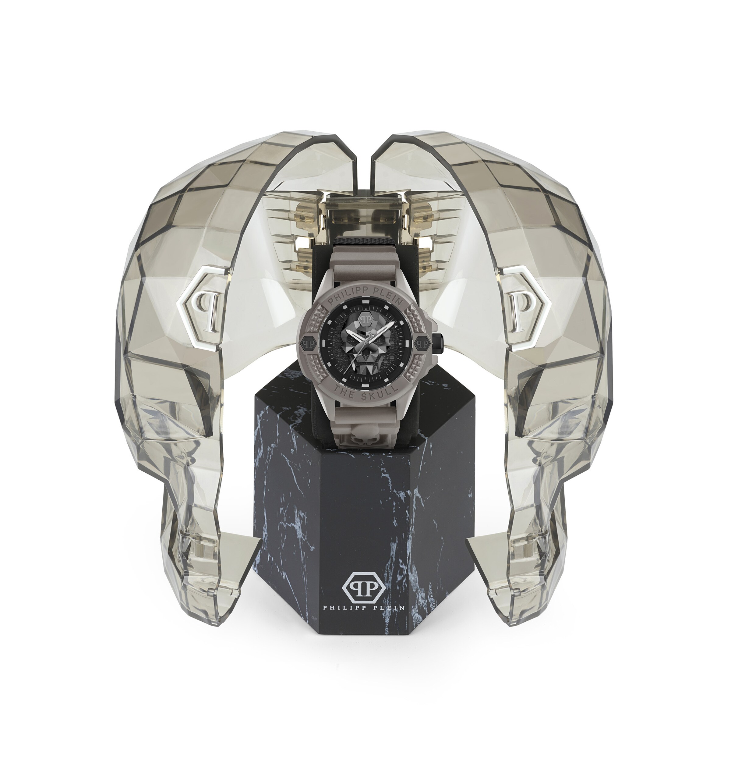 Philipp Plein Analog Watch '$kull' in Grey