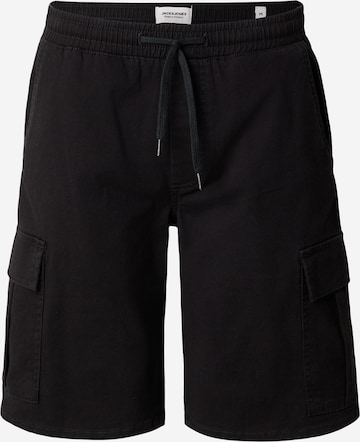 JACK & JONES - Pantalón cargo 'JPSTCOLE DYLAN' en negro: frente
