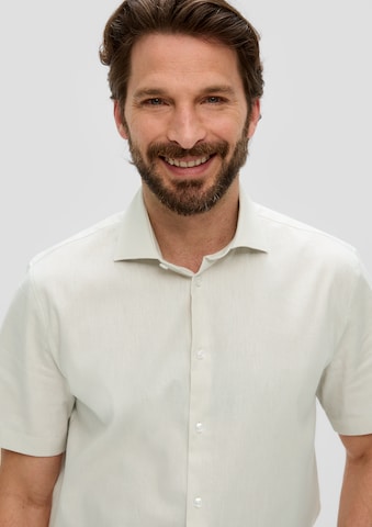s.Oliver BLACK LABEL Regular fit Button Up Shirt in White