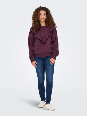 ONLY Sweatshirt 'ONLEly' in Red