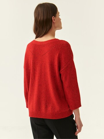 Geacă tricotată 'SARE' de la TATUUM pe roșu