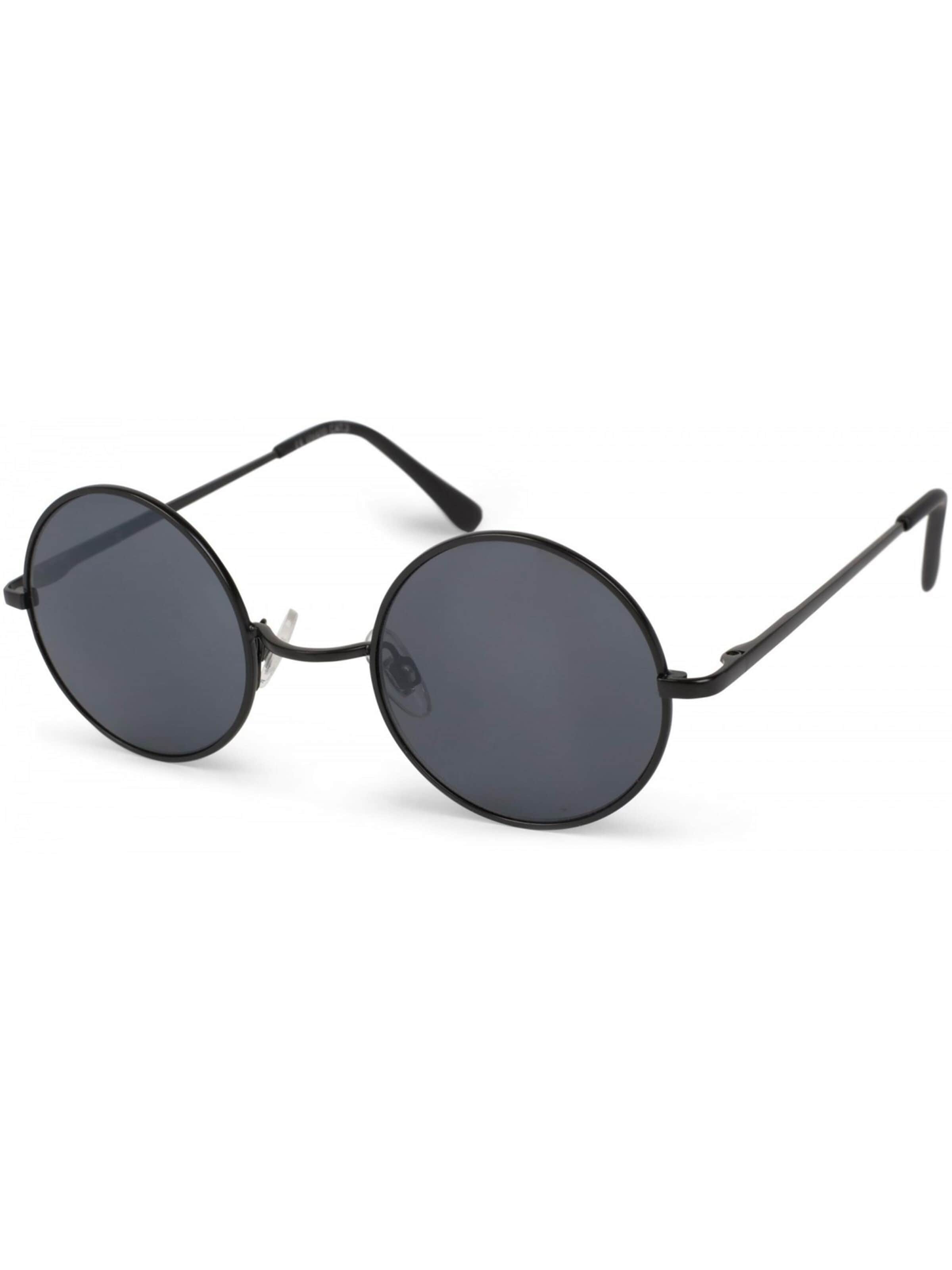 styleBREAKER Sunglasses 'Retro Sonnenbrille Klein Rund mit Federscharnier' in Grey: front