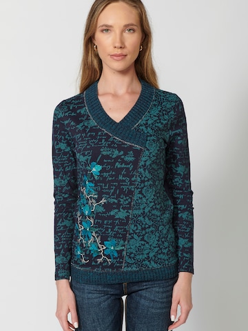 KOROSHI Shirt in Blauw: voorkant