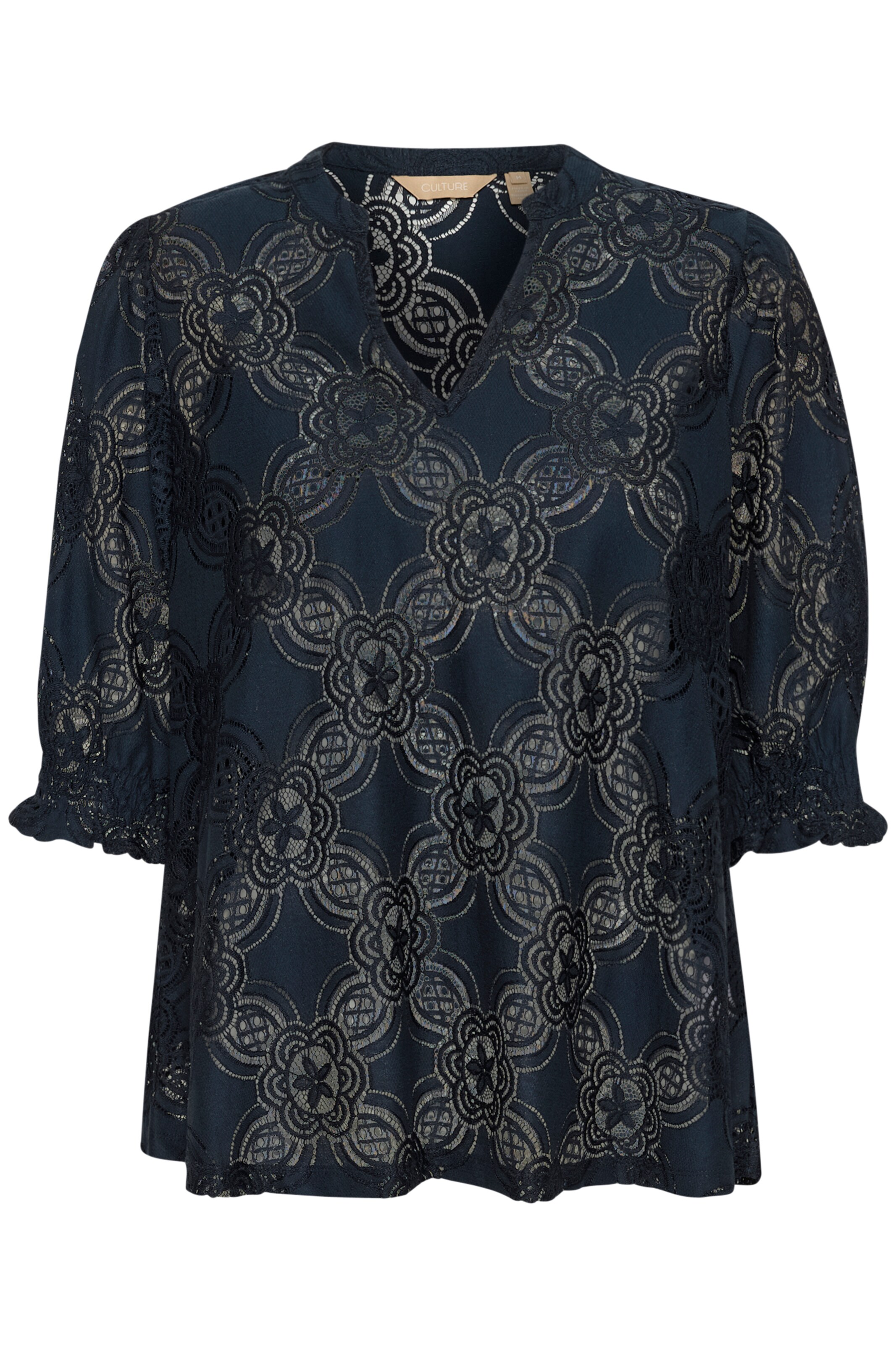 CULTURE Blouse 'Olu' in Blauw: voorkant