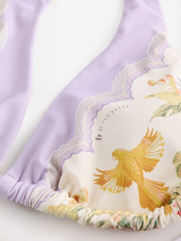 B by Ted Baker Triangel Bikinitop in Lila