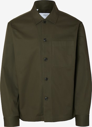 Veste mi-saison 'SLHTATE' SELECTED en vert : devant