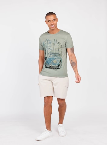 Key Largo Shirt 'PALM BEACH' in Grün