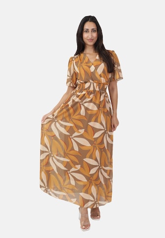 Elara Kleid in Braun