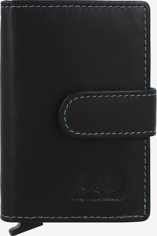 GREENBURRY Kreditkartenetui 'Nappa' in Blau: Vorderseite