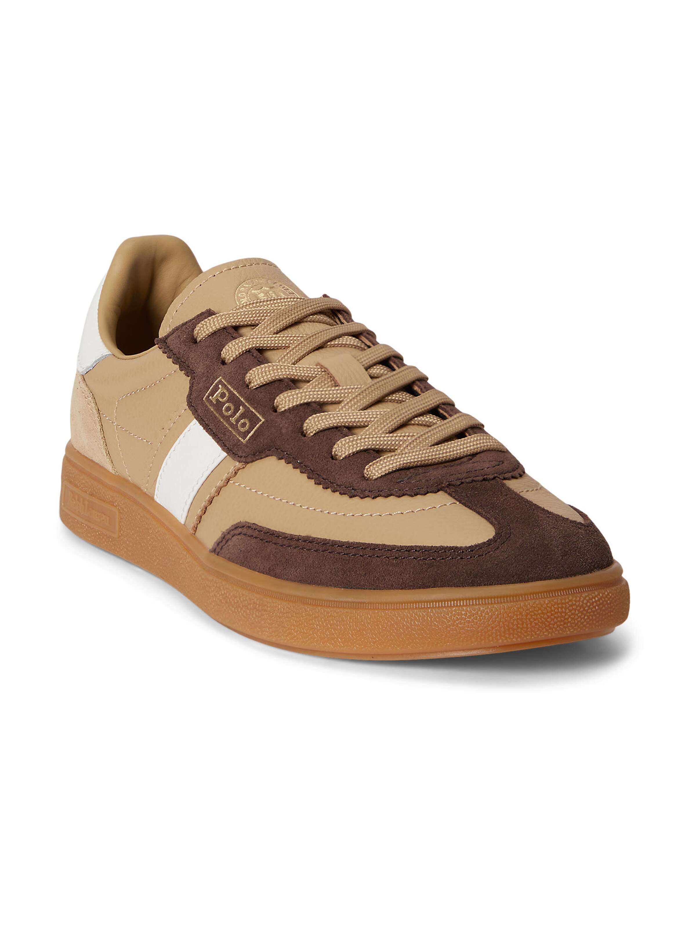 Polo Ralph Lauren Низкие кроссовки 'BEDFORD' в Бежевый: спереди