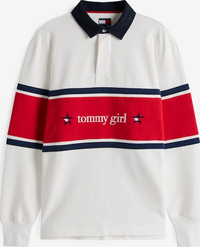 Tommy Jeans Sweater majica u tamno plava / crvena / bijela, Pregled proizvoda