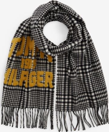Écharpe 'VARSITY' TOMMY HILFIGER en noir : devant
