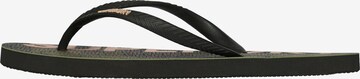 Superdry T-Bar Sandals in Black: front