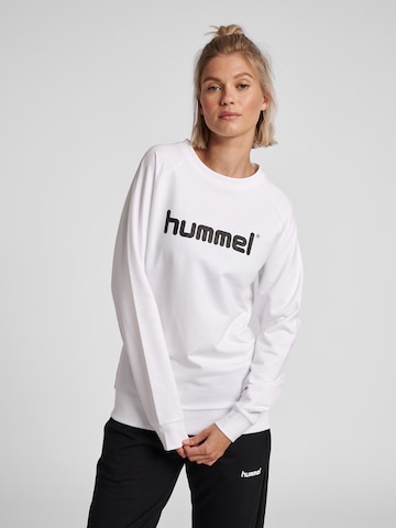Hummel Athletic Sweatshirt in White: front