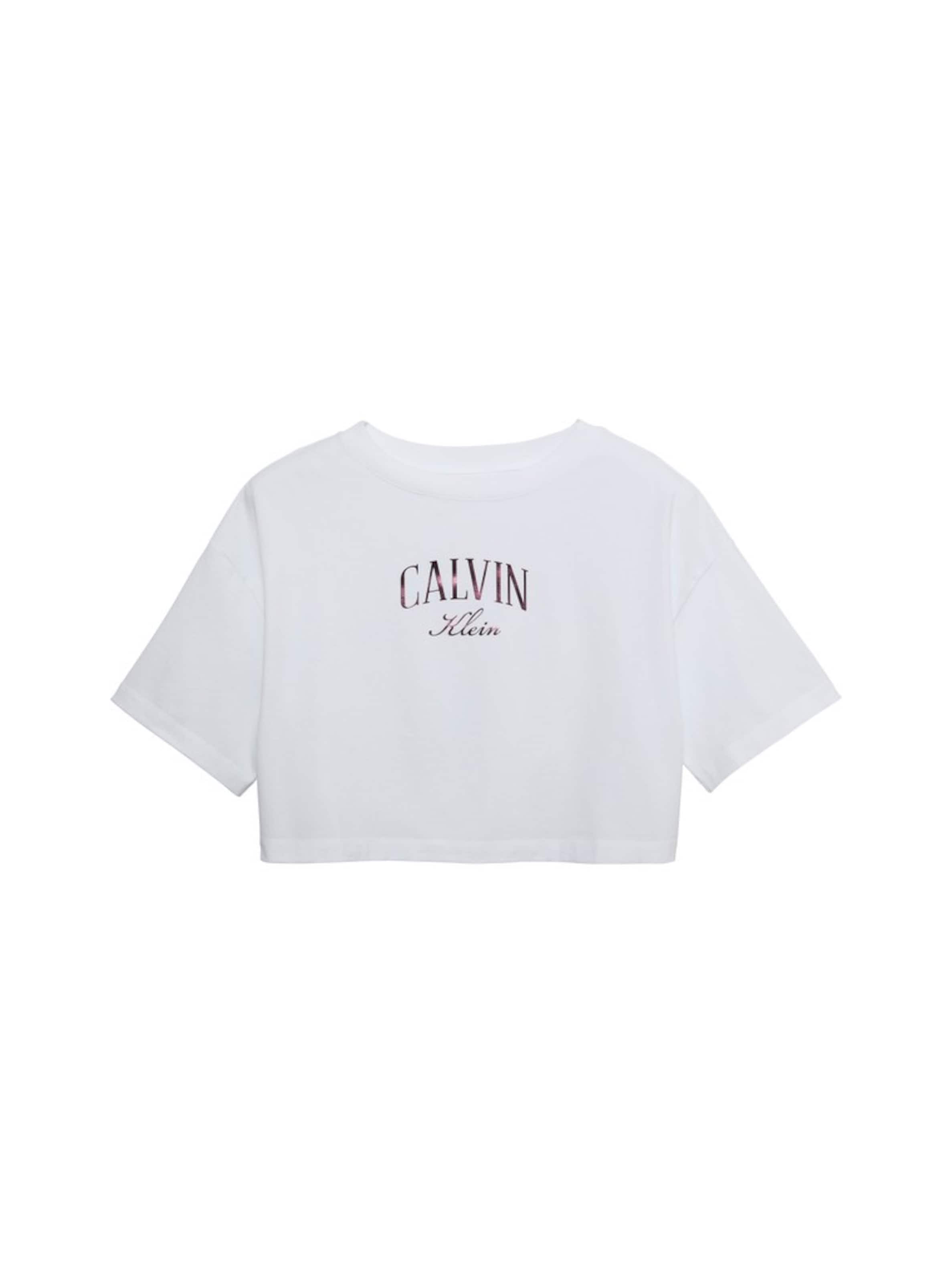 balts Calvin Klein Jeans T-Krekls: no priekšpuses