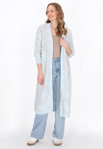 MYMO Gebreid vest in Blauw