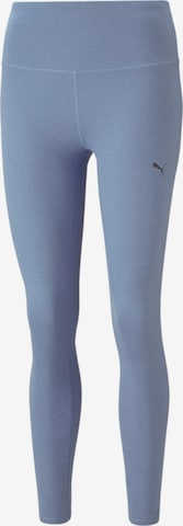 PUMA Skinny Sportbroek 'STUDIO FOUNDATION' in Blauw: voorkant