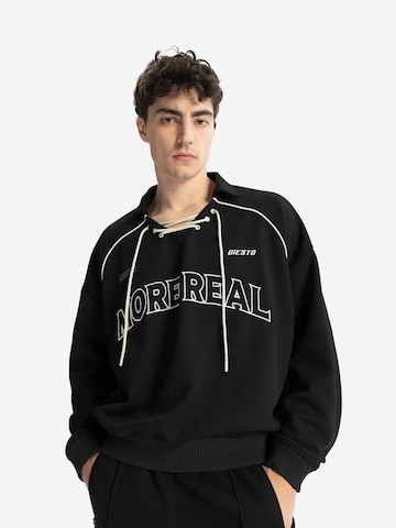 Giesto - Sweatshirt em preto: frente