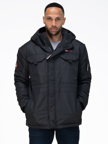 Rock Creek Winter Jacket in Black: front
