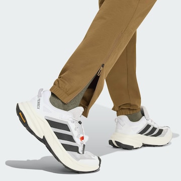 Effilé Pantalon outdoor 'Xperior Utilitas' ADIDAS TERREX en marron