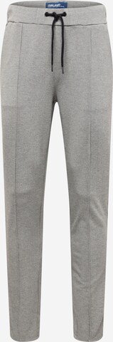 BLEND Tapered Pleated Pants in Grey: front