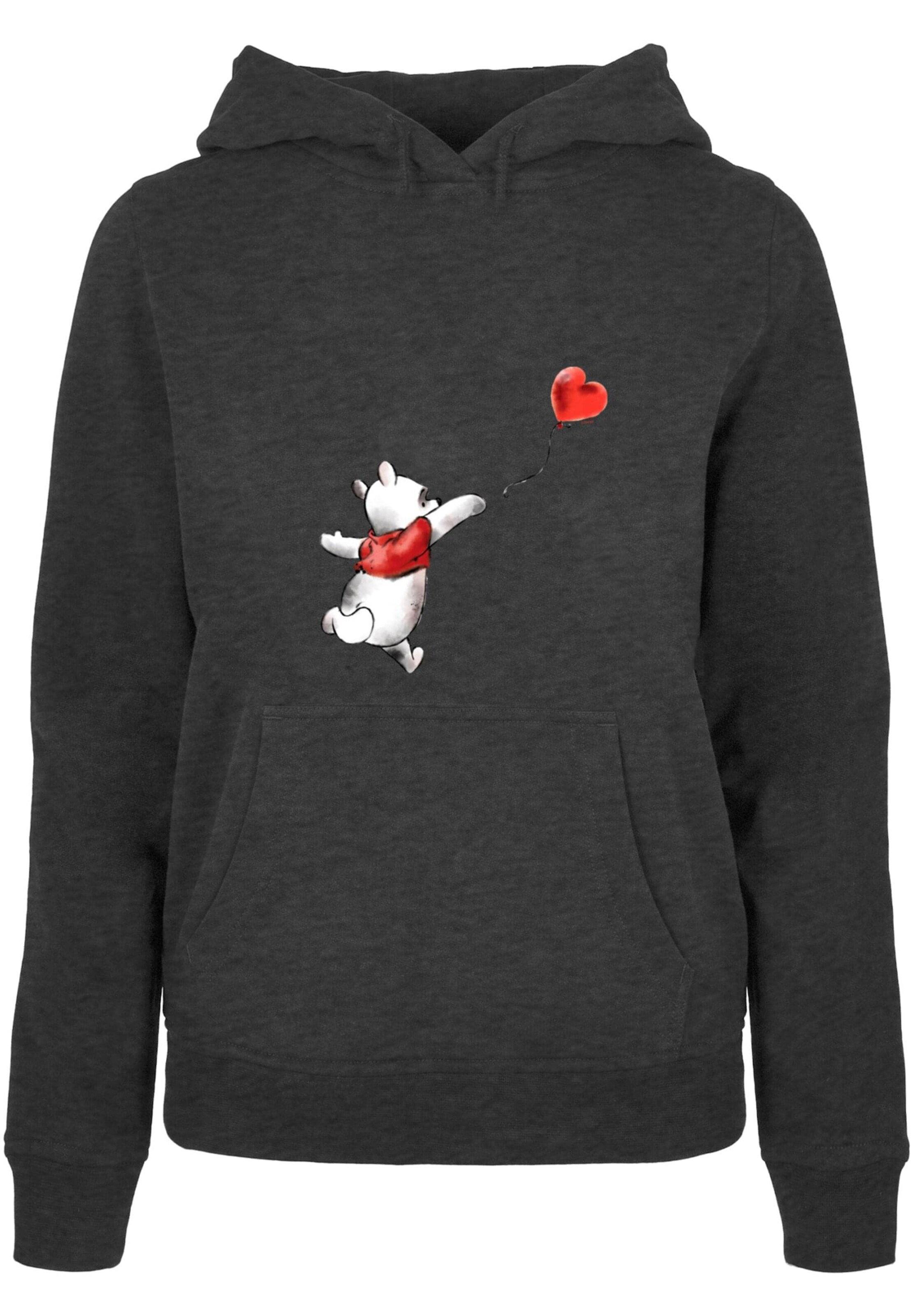 ABSOLUTE CULT Tréning póló 'Winnie The Pooh - Balloon' - szürke: elől