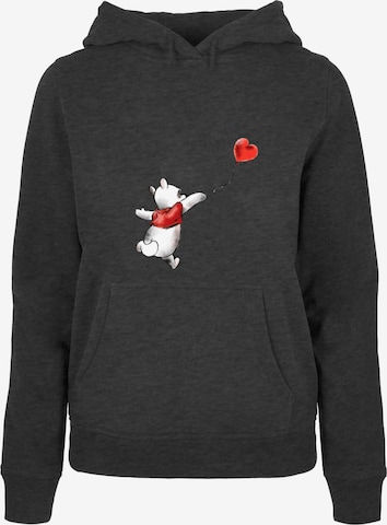 ABSOLUTE CULT Sweatshirt 'Winnie The Pooh - Balloon' in Grey: front