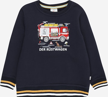 SALT AND PEPPER Sweatshirt 'Rüstwagen' in Blauw: voorkant
