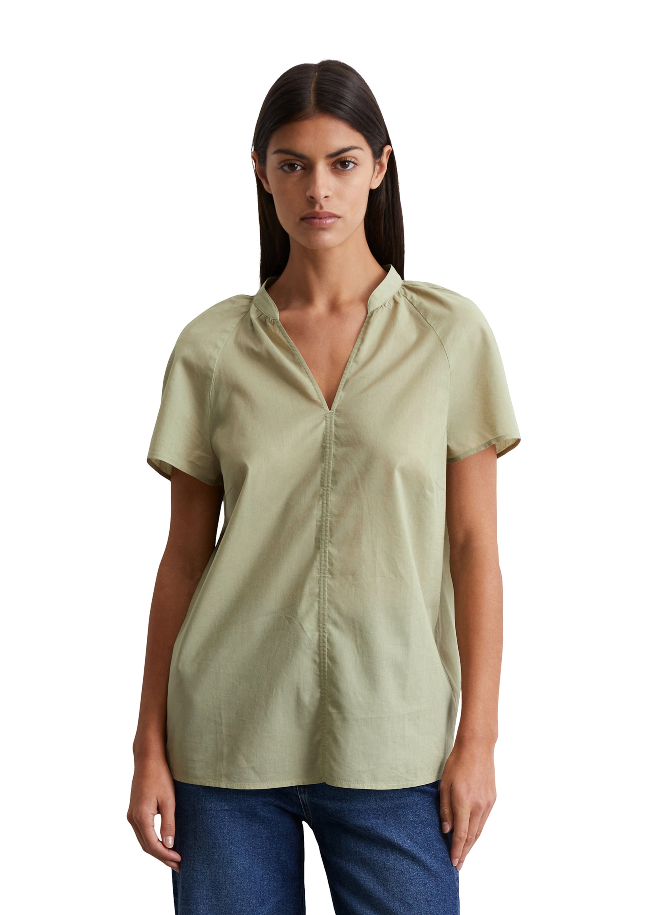 Marc O'Polo Bluse in Grün: Vorderseite