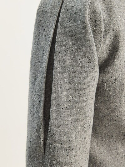 Bianco Lucci Veste mi-saison en gris chiné, Vue avec produit