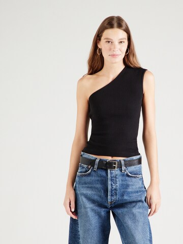 AGOLDE Top 'Nessa' in Black: front