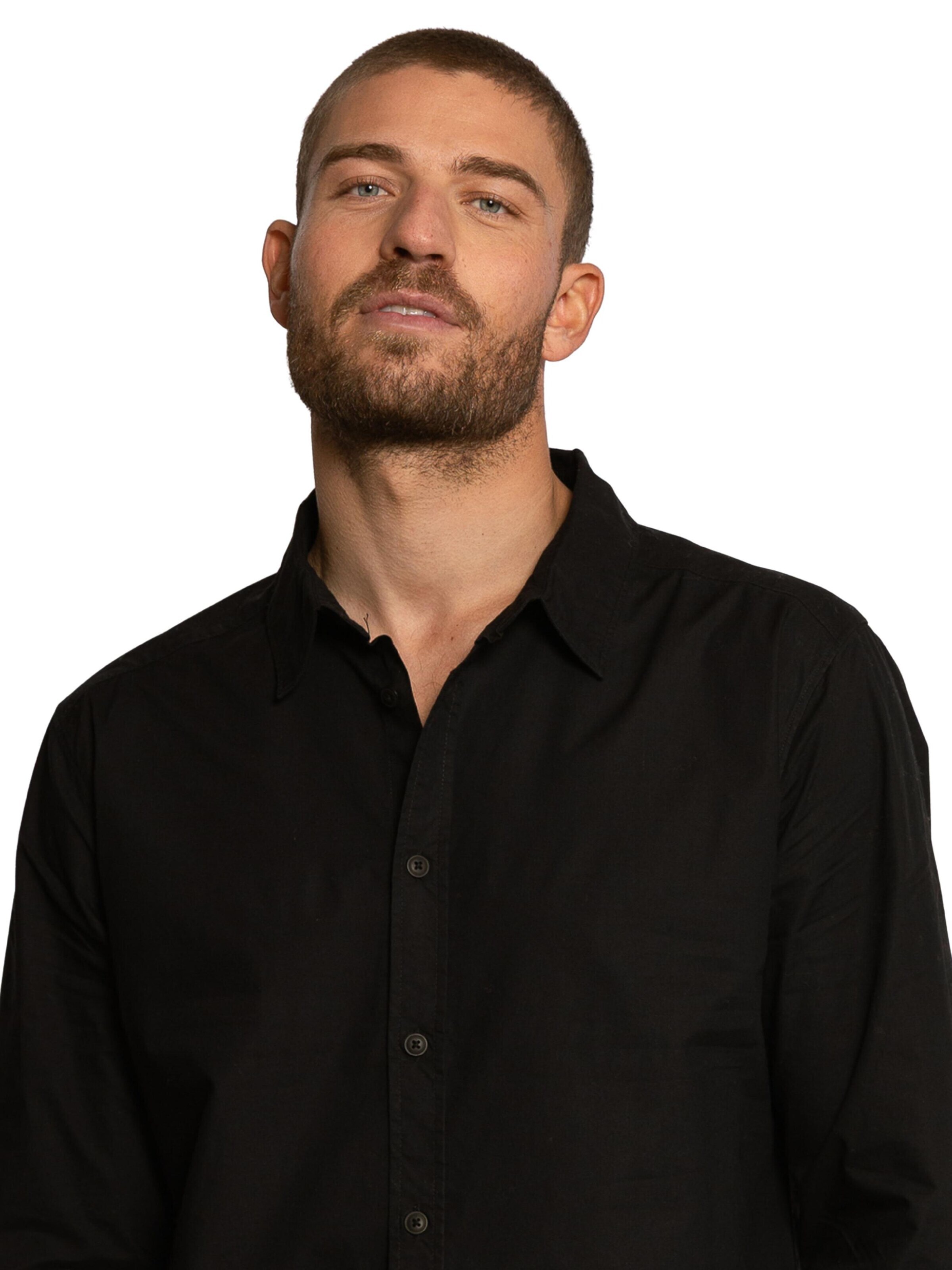Coupe regular Chemise 'Charles' LDB en noir